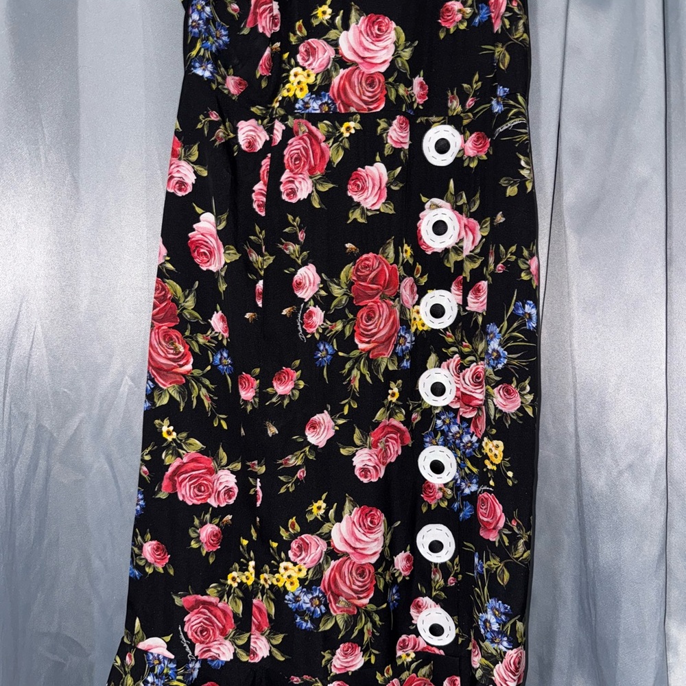 Dolce & Gabbana Pink and Red Floral Maxi Sundress - Picture 2 of 7